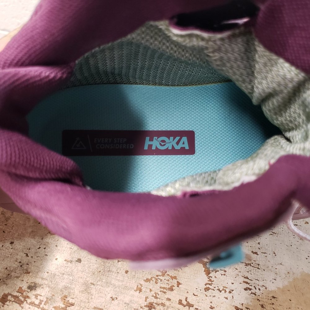 HOKA ONE ONE ANACAPA Boots ~Mid GORE-TEX~ Women’s 9.5 B ~ Elderberry ~ Sky Blue - Picture 5 of 8